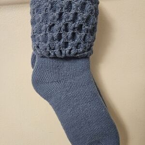 NWOT Blue Knit Women's Warm Socks